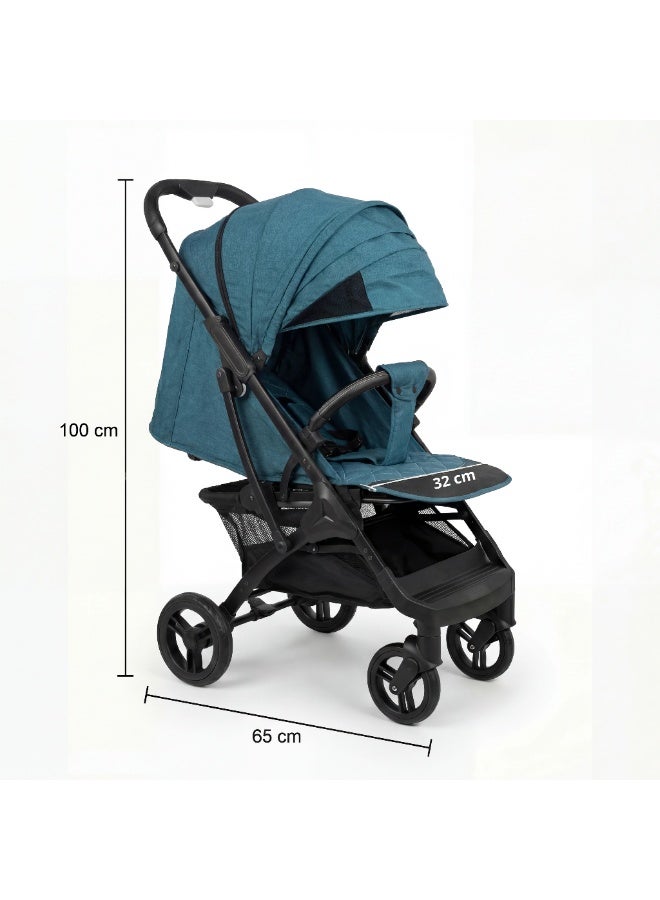 Nobumi Ultra-Lightweight Aluminum Premium Baby Stroller – All-Wheel Independent Suspension, 360° Swivel Rubber Tires, & Integrated Travel Trolley System - Image 5